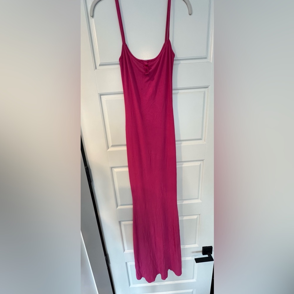 SKIMS Fuchsia Maxi Dress